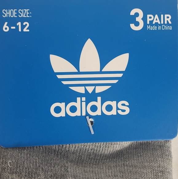 NWT Men's Adidas 3 Pairs Quarter Socks - Picture 2 of 4